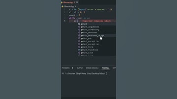 #short trick to print Fibonacci series for n numbers in python #developers