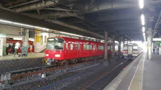 名鉄6500系6524F普通東岡崎行金山4番線到着