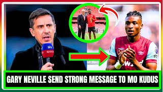 GARY NEVILLE SEND STRONG MESSAGE TO MOHAMMED KUDUS AND INAKI WILLIAMS WON 🏆 BEST AFRICAN PLAYER.....