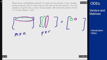 Differential Equations - Intro Video - Matrices