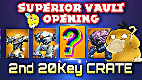 20Key Crate 2nd Opening 😱|| Mech Arena || Superior Fortune Vault🍀