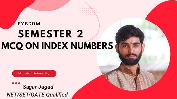 MCQ on index numbers| FYBCom Semester 2 | Mumbai university