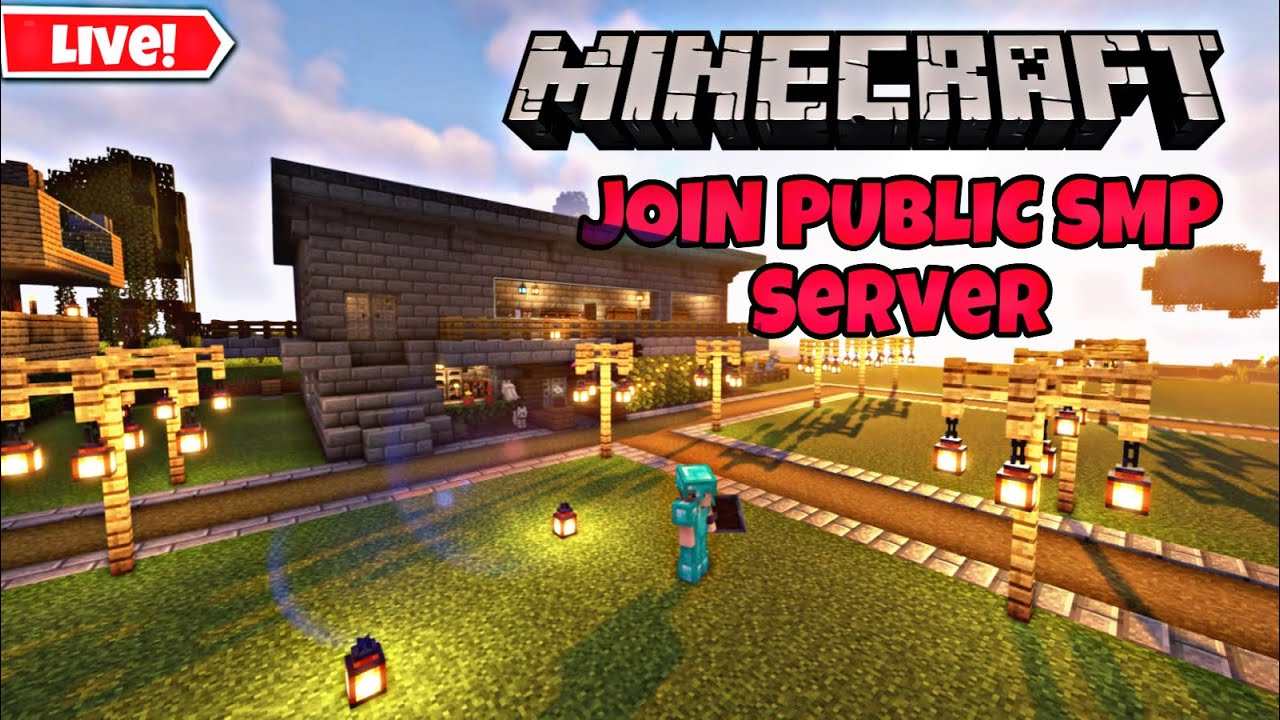 MINECRAFT LIVE | JOIN PUBLIC SMP JAVA / POCKET EDITION 24/7 @GamerFleet ...