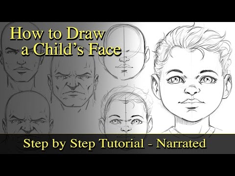 Video: How To Draw A Child's Face