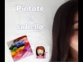 Pinta tu cabello con papel crepe o china