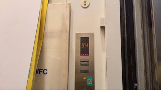 EXCLUSIVE! Ultra Rare 94-storey Otis freight elevator, at Shanghai World Financial Center