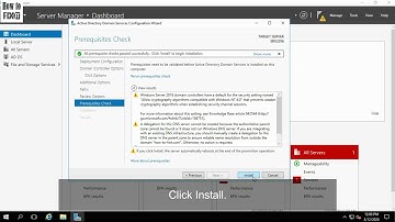 Active Directory Installation in Windows Server 2016