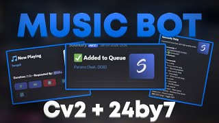 Discord Music Bot Source Code Easy 247 With Components V2