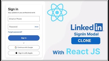 LinkedIn SignIn Modal Clone using React | Styled component | React Bootstrap