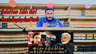 Relation Sikh Girl Best Reply to Modi During Sikh Farmers Protest | relation | indian giver | news