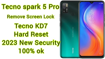 Tecno Spark 5 pro Hard Reset | Tecno KD7 Remove Screen Lock Without New Security 2023 100%ok