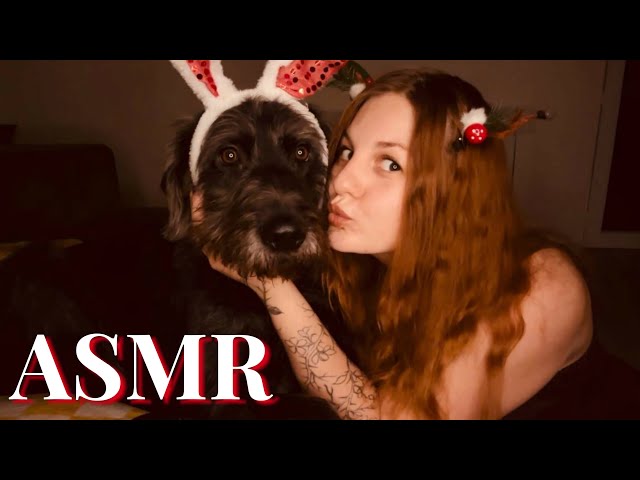 АСМР с собакой | Новогодний привет от Сириуса 🐶