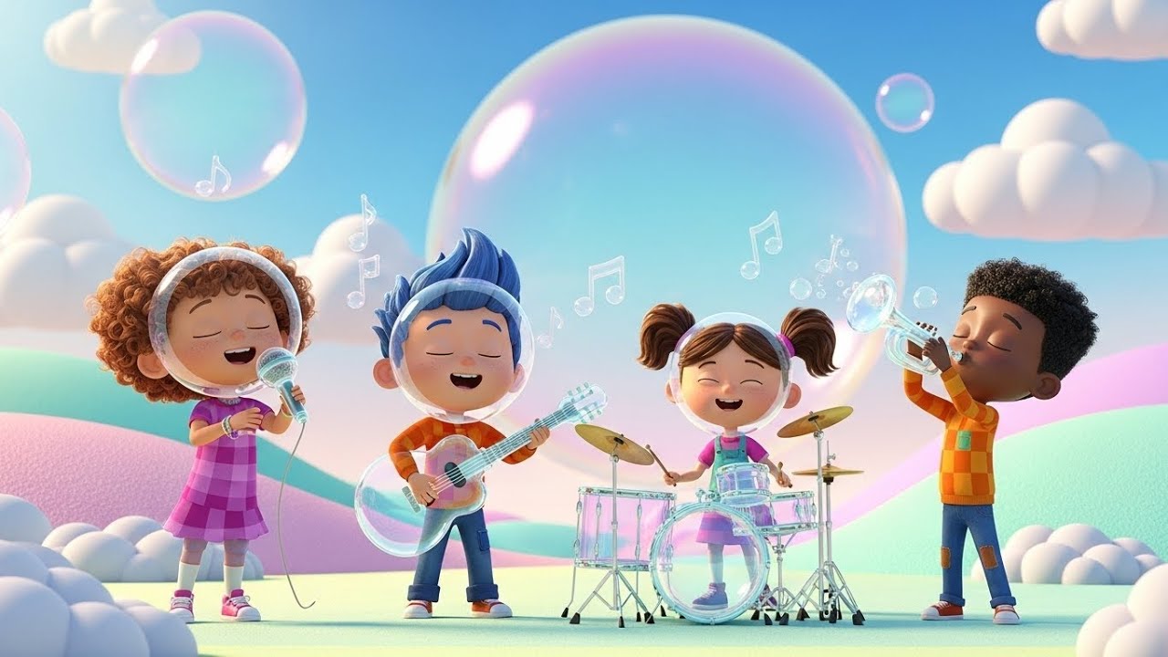 Мелодия «Пузырьки смеха» | Веселая детская песенка | Детская песенка для пения и игр