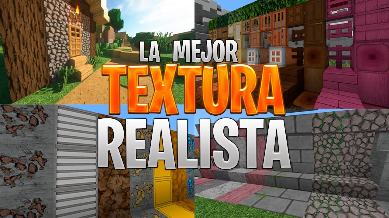 😱 NUEVA textura REALISTA para Minecraft PE 1.19! - La MEJOR - YouTube