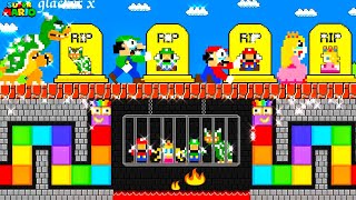 Super Mario Bros Mario, Luigi, Peach And Bowser Missing Babies Vs.numberblocks Snake Calamity