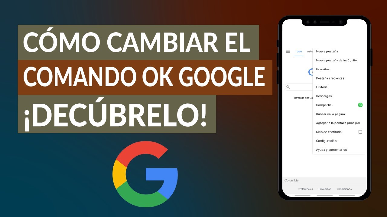 Cómo cambiar OK Google a otra cosa