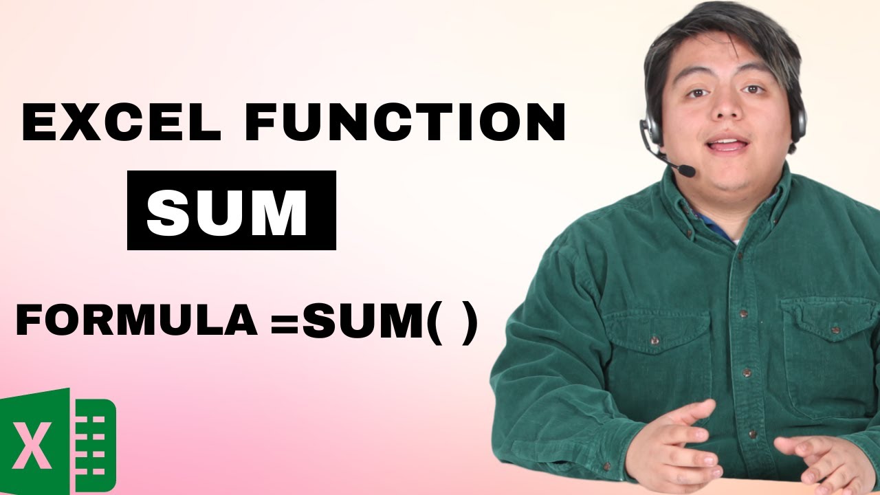 Basic Excel Formula To Get Sum or Total of a Range - Video For Excel ...