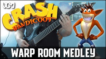 Crash Bandicoot Warp Room Theme Medley (Synth/Metal Guitar Cover) | Dacian Grada
