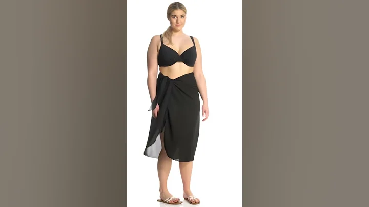 Dotti Plus Size Safari Sarong Long Pareo | SwimOutlet.com