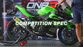 Kawasaki Ninja 250 2018 Competition Spec Exhaust by Arrow Exhaust