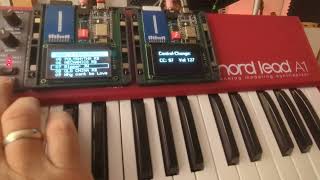 DIY OLED Display for Nord Lead A1 Synthesizer - Part 4 - Midi Monitor