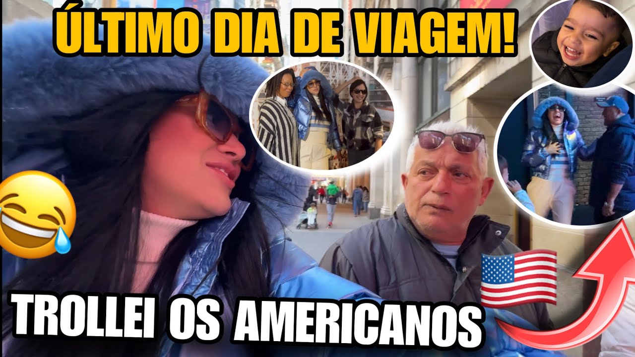 TROLLEI OS AMERICANOS NO ÚLTIMO DIA DE VIAGEM!!! 😂😱🇺🇸 *ADEUS NOVA YORK ...