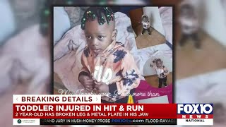 Family of 2-year-old hit by car is asking for the driver to come forward