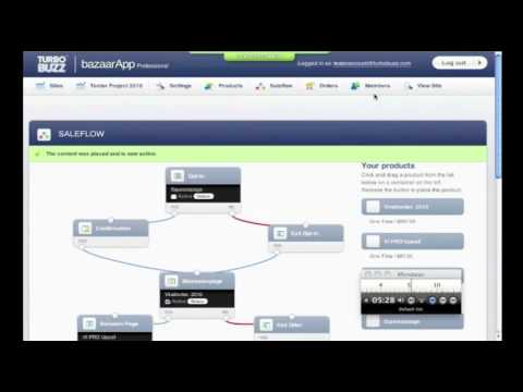 How to create a saleswebsite in 5 minutes (& 28 seconds...) - video from Bazaar Technologies