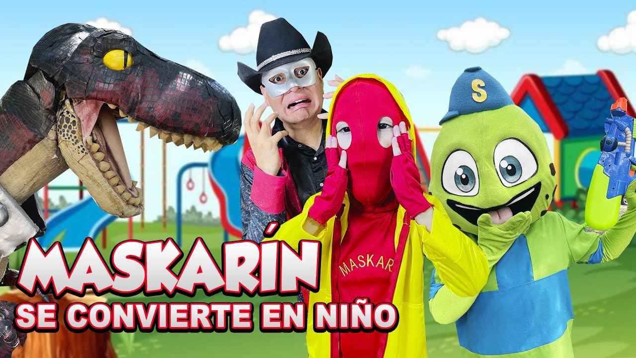 Mini Maskarin | Maskarin se convierte en niño | Manito y Maskarin - YouTube
