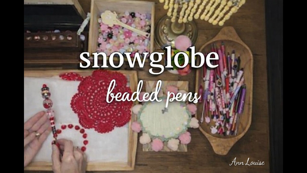 Snippet from Valentines SNOWGLOBE PEN DIY tutorial - YouTube
