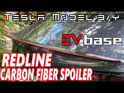 Tesla Model 3/Y - Redline Real Carbon Fiber Spoiler