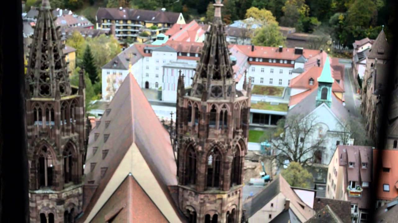 Auf dem Turm des Freiburger Münsters