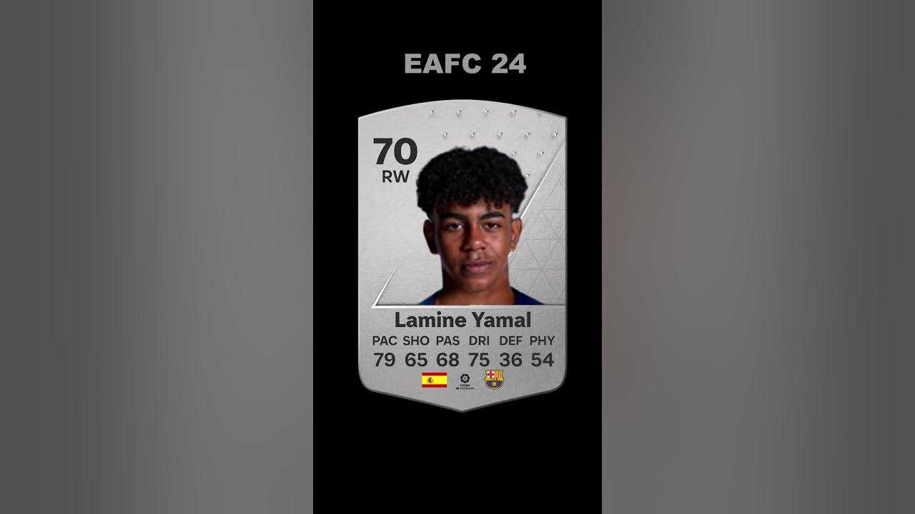 Lamine Yamal in EAFC 24 prediction like subscribe YouTube