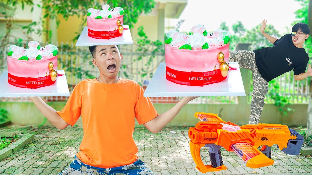 Battle Nerf War SEALXA go Delivery CREAM BIRTHDAY CAKE BATTLE