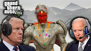 US Presidents SURVIVE INFINITY ULTRON Attack In GTA 5