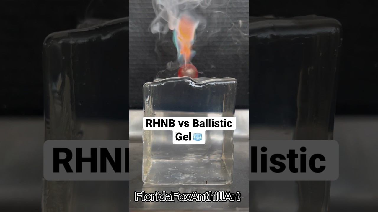 RHACB vs Ballistic Gel #experiment #satisfying #science #RHCB #tre