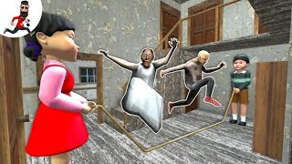 Squid Game Rope vs Granny family funny horror granny game mod