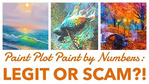 PAINT PLOT PAINT BY NUMBERS PBN Paintings Review, Unboxing & Swatching #paintplot #PBN
