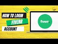 How to Login Fiverr Account