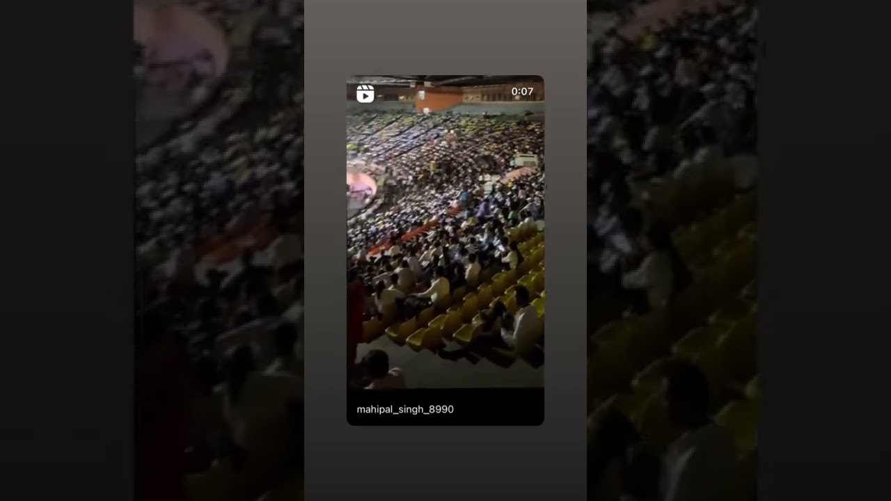 Indira Gandhi stadium in New Delhi