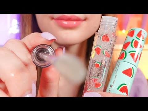 asmr doing your makeup in 1 minute 🍉