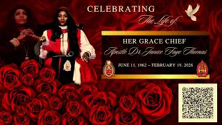 CELEBRATING THE LIFE OF APOSTLE DR. JANICE F. THOMAS JUNE 11 1962 -FEB19- 26 02-28-26