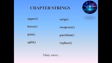 Chapter Strings in Python | String Methods | Basic to Advanced | Everything you should know | Tamil