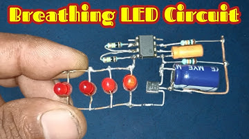 How to make a breathing LED circuit | LED Heart Beating Effect | Electronics projects #circuit