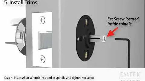 How to install Emtek's Concealed Screw door hardware