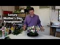 Luxury Mother's Day Arrangement - Roses, Tulips, Liliac Blossom -