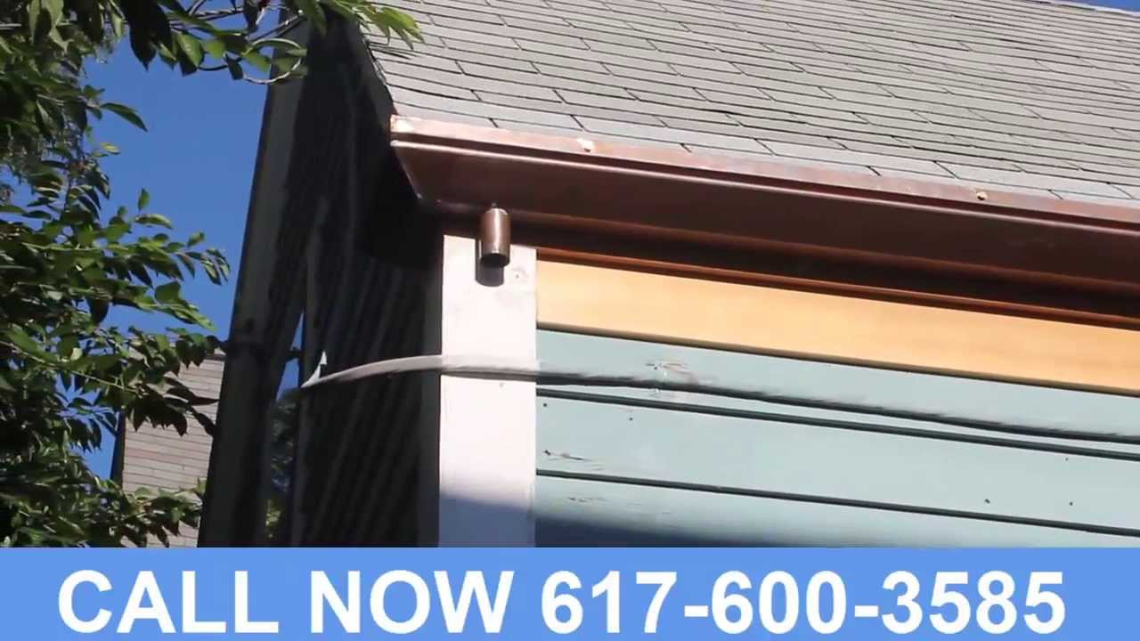 Copper Gutters Installation Boston Massachusetts (617) 6003585 YouTube