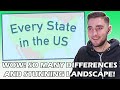 British Guy REACTS to Every State in the US! *So Diverse and Stunning*
