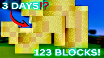 3 DAYS Survival Minecraft - 123 BLOCK "50" | RESULT...❗️🤯🔥