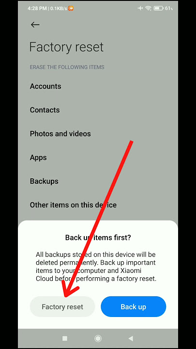 How to factory reset on Redmi Note 7#shorts #youtubeshorts